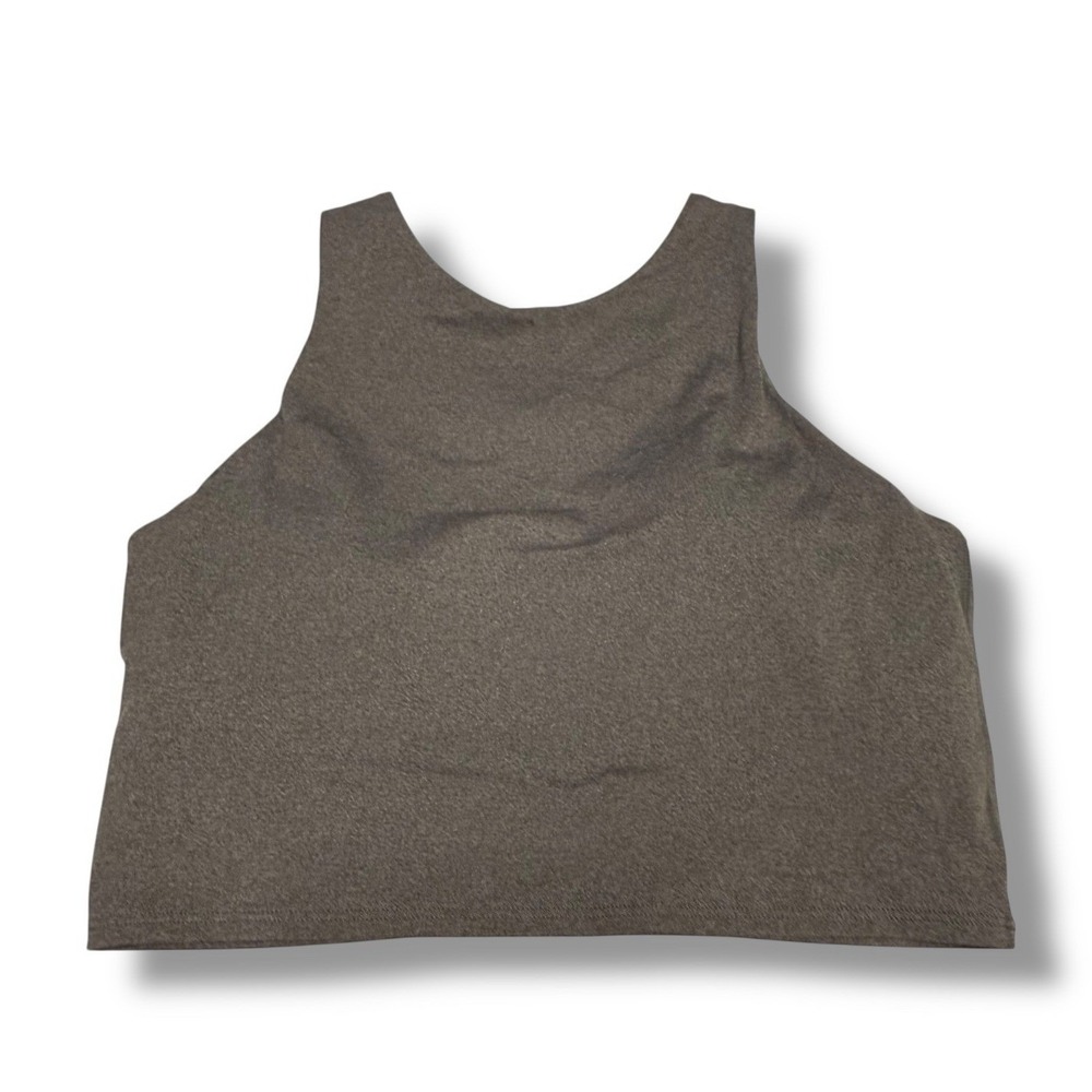 Athleta Womens‎ Heathered Gray Conscious Crop Racerback Bra A B C M Medium
